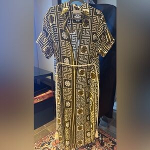 Alemais Olive Green/Brown Graphic Print Women's Dress